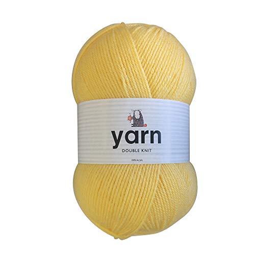 Korbond DK Buttercup-Garn, 100 g Acrylwolle, leicht, hypoallergen und langlebig, Doppelstrick-Häkelgarn, Strickwolle (insgesamt 290 m) von KORBOND