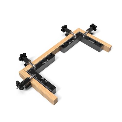 KOROBIE Holzbearbeitungs-Puzzle, festes quadratisches Lineal, Holzbearbeitungs-Quadratlineal, L-Lineal, rechtwinkliges Positionierungslineal aus Aluminiumlegierung Für Anfänger und Heimwerker von KOROBIE