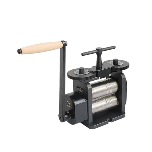 KOROBIE Schmuckwalzmaschine – manuelle Kombinationspresse mit Tablettierwerkzeug – DIY-Werkzeugsatz for Walzen von Blechen und Drähten for Schmuck Für Anfänger und Heimwerker(130mm) von KOROBIE