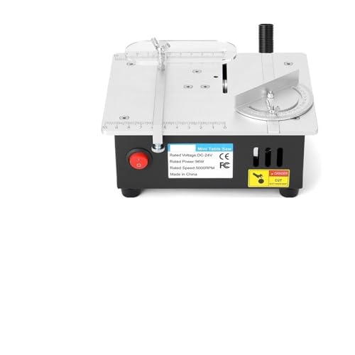 Mini-Tischkreissäge, elektrische Tischkreissäge, Holzbank, Drehmaschine, Schneidemaschine, Haushalt, DIY, Schneidwerkzeug, 7-Gang einstellbar Für Anfänger und Heimwerker(S-2 Standard) von KOROBIE