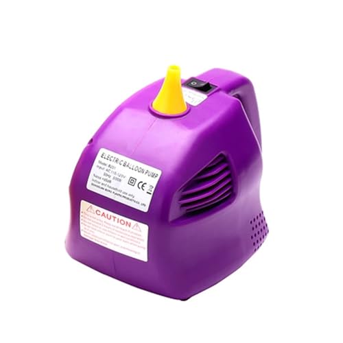 Mini tragbarer Einloch-Ballon-Inflator, elektrische Ballonpumpe, Ballon-Schnell-Inflator, 500 W, Hochzeitsfeier Für Anfänger und Heimwerker(Purple) von KOROBIE