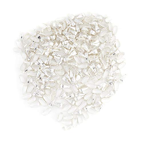 KOSDFOGE 300Pcs 3Colors Pendant Connector Pinch Clips Jewelry Findings Alloy Bails for Necklace Bracelet Earring (Silver) von KOSDFOGE