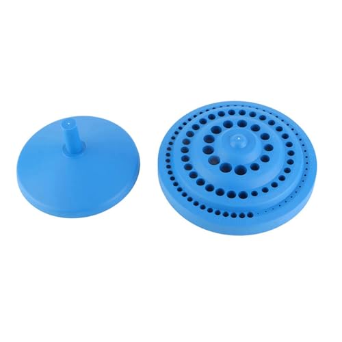 KOSDFOGE Round Shape Hard Plastic Drill Bit Organizer Storage Case Stand 100pcs Hole Blue von KOSDFOGE