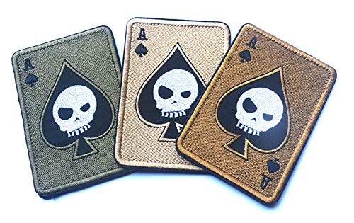 KOSSJAA Stickerei AufnäherPatches Klett Abzeichen Klettbänder Militär Aufkleber für Rucksäcke 4 pcs Set (3PCS D) von KOSSJAA