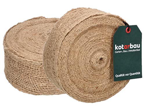 KOTARBAU® 2er Set Juteband Sackleinen-Band 6cmx20m lange Stoffrolle für viele raffinierte Dekorationen von KOTARBAU