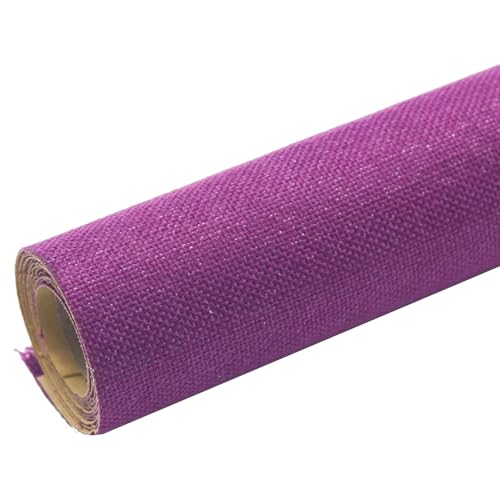 Kunstleder Reparaturset Leinen-Reparaturband, Selbstklebendes Couch-Flicken-Reparatur-Set, Leinenstoff-Flickenband-Set Für Möbel, Sofas, Kissen, Stühle, Taschen, Schmuckschatulle(Purple,19.7x57 inch) von KPHYMOD