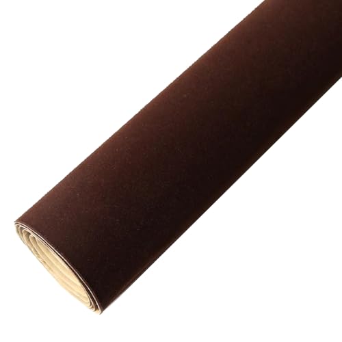 Kunstleder Reparaturset Reparaturflicken Für Samtstoffe, Selbstklebendes Flickenband Für Stoffflicken, Zuschneidbare Große DIY-Stoffflicken Für Sofas, Couchen, Möbel, Stühle, Kleidung(Brown,19.6x59.1i von KPHYMOD