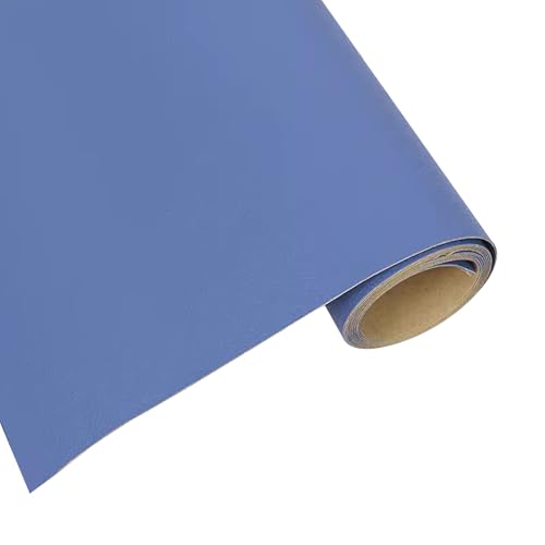 Kunstleder Selbstklebend Leder-Reparatur-Flicken-Set, Selbstklebendes Lederband, Vinyl-Aufkleber Für Sofas, Möbel, Autositze, Taschen, Jacken(Blue,50x138cm/19.7x54.3in) von KPHYMOD