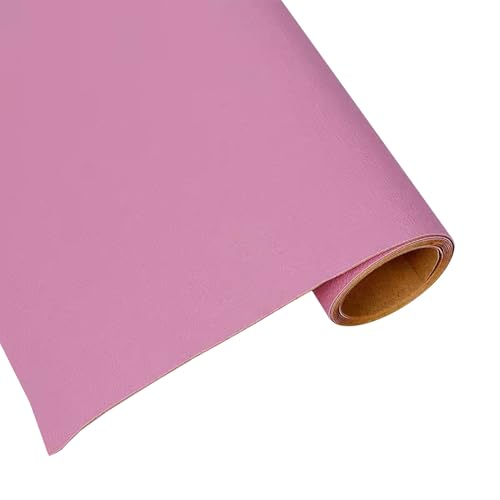 Kunstleder Selbstklebend Leder-Reparatur-Flicken-Set, Selbstklebendes Lederband, Vinyl-Aufkleber Für Sofas, Möbel, Autositze, Taschen, Jacken(Light pink,50x68cm/19.7x26.7in) von KPHYMOD