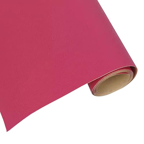 Kunstleder Selbstklebend Leder-Reparatur-Flicken-Set, Selbstklebendes Lederband, Vinyl-Aufkleber Für Sofas, Möbel, Autositze, Taschen, Jacken(Pink,50x138cm/19.7x54.3in) von KPHYMOD