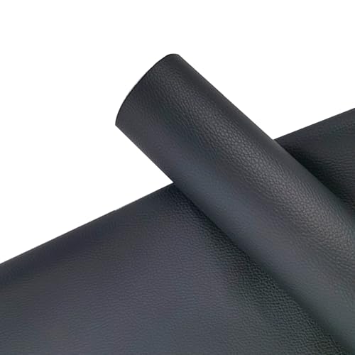 Kunstleder Selbstklebend Leder-Reparatur-Flickenband Für Möbel, Starkes, Selbstklebendes Lederband, Anti-Kratz-Flicken Für Sofas, Couchen, Autositze(Black,39.4x54in) von KPHYMOD