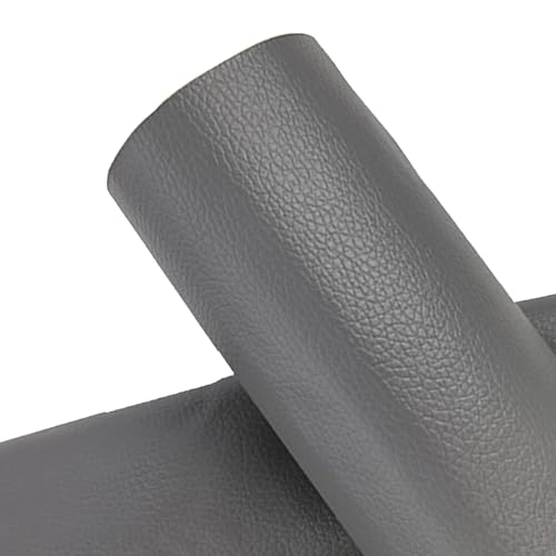 Kunstleder Selbstklebend Leder-Reparatur-Flickenband Für Möbel, Starkes, Selbstklebendes Lederband, Anti-Kratz-Flicken Für Sofas, Couchen, Autositze(Dark grey,39.4x54in) von KPHYMOD