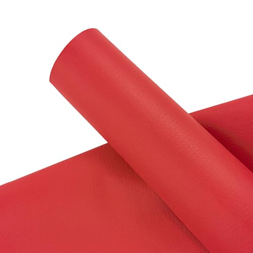 Kunstleder Selbstklebend Leder-Reparatur-Flickenband Für Möbel, Starkes, Selbstklebendes Lederband, Anti-Kratz-Flicken Für Sofas, Couchen, Autositze(Red,11.8x39.4in) von KPHYMOD