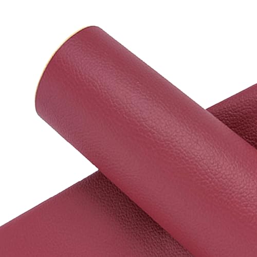 Kunstleder Selbstklebend Leder-Reparatur-Flickenband Für Möbel, Starkes, Selbstklebendes Lederband, Anti-Kratz-Flicken Für Sofas, Couchen, Autositze(Winered,11.8x39.4in) von KPHYMOD