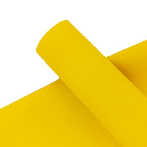 Kunstleder Selbstklebend Leder-Reparatur-Flickenband Für Möbel, Starkes, Selbstklebendes Lederband, Anti-Kratz-Flicken Für Sofas, Couchen, Autositze(Yellow,11.8x39.4in) von KPHYMOD