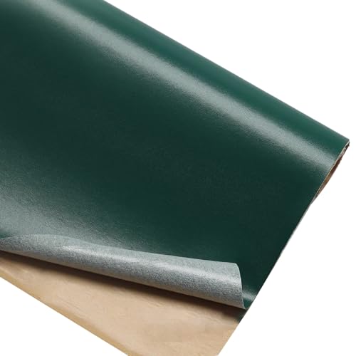 Kunstleder Selbstklebend Reparaturflicken Für Leder Mit Napa-Textur, 19,7 X 54,3 Zoll, Zuschneidbares, Selbstklebendes Lederband Für Möbel(Dark green) von KPHYMOD