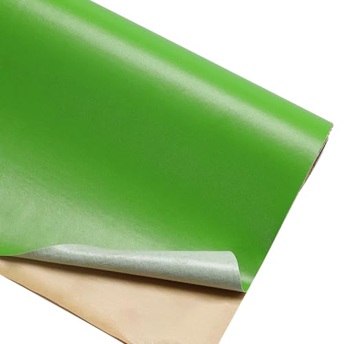 Kunstleder Selbstklebend Reparaturflicken Für Leder Mit Napa-Textur, 19,7 X 54,3 Zoll, Zuschneidbares, Selbstklebendes Lederband Für Möbel(Grass green) von KPHYMOD