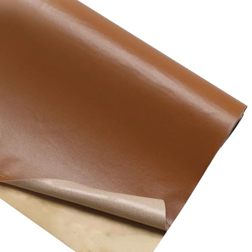 Kunstleder Selbstklebend Reparaturflicken Für Leder Mit Napa-Textur, 19,7 X 54,3 Zoll, Zuschneidbares, Selbstklebendes Lederband Für Möbel(Light brown) von KPHYMOD