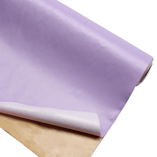 Kunstleder Selbstklebend Reparaturflicken Für Leder Mit Napa-Textur, 19,7 X 54,3 Zoll, Zuschneidbares, Selbstklebendes Lederband Für Möbel(Light purple) von KPHYMOD