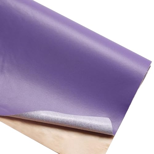 Kunstleder Selbstklebend Reparaturflicken Für Leder Mit Napa-Textur, 19,7 X 54,3 Zoll, Zuschneidbares, Selbstklebendes Lederband Für Möbel(Purple) von KPHYMOD