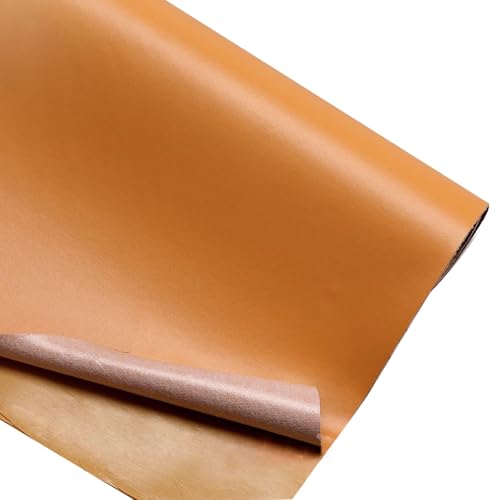 Kunstleder Selbstklebend Reparaturflicken Für Leder Mit Napa-Textur, 19,7 X 54,3 Zoll, Zuschneidbares, Selbstklebendes Lederband Für Möbel(Yellow brown) von KPHYMOD