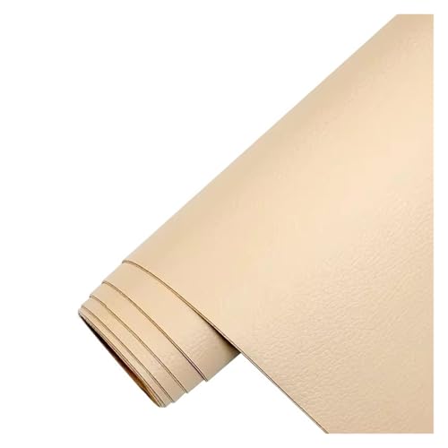 Kunstleder Selbstklebend Selbstklebendes Leder-Reparatur-Flicken-Set, Wasserdichtes DIY-Lederband Für Möbel, Autositze, Bürostühle, Couch, Sofa, Gepäck(Beige,19.7X54inch) von KPHYMOD