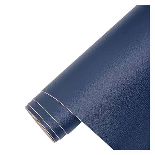 Kunstleder Selbstklebend Selbstklebendes Leder-Reparatur-Flicken-Set, Wasserdichtes DIY-Lederband Für Möbel, Autositze, Bürostühle, Couch, Sofa, Gepäck(Dark blue,19.7X54inch) von KPHYMOD