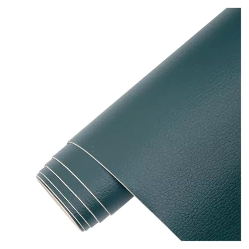 Kunstleder Selbstklebend Selbstklebendes Leder-Reparatur-Flicken-Set, Wasserdichtes DIY-Lederband Für Möbel, Autositze, Bürostühle, Couch, Sofa, Gepäck(Dark green,19.7X54inch) von KPHYMOD