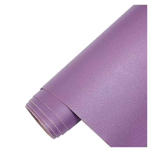 Kunstleder Selbstklebend Selbstklebendes Leder-Reparatur-Flicken-Set, Wasserdichtes DIY-Lederband Für Möbel, Autositze, Bürostühle, Couch, Sofa, Gepäck(Light purple,19.7X54inch) von KPHYMOD