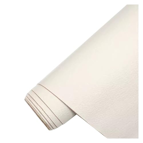 Kunstleder Selbstklebend Selbstklebendes Leder-Reparatur-Flicken-Set, Wasserdichtes DIY-Lederband Für Möbel, Autositze, Bürostühle, Couch, Sofa, Gepäck(Off white,19.7X54inch) von KPHYMOD