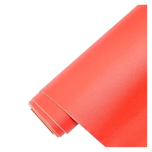 Kunstleder Selbstklebend Selbstklebendes Leder-Reparatur-Flicken-Set, Wasserdichtes DIY-Lederband Für Möbel, Autositze, Bürostühle, Couch, Sofa, Gepäck(Orange,19.7X54inch) von KPHYMOD