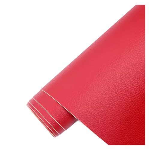 Kunstleder Selbstklebend Selbstklebendes Leder-Reparatur-Flicken-Set, Wasserdichtes DIY-Lederband Für Möbel, Autositze, Bürostühle, Couch, Sofa, Gepäck(Red,19.7X54inch) von KPHYMOD