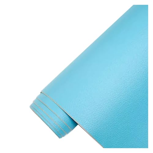 Kunstleder Selbstklebend Selbstklebendes Leder-Reparatur-Flicken-Set, Wasserdichtes DIY-Lederband Für Möbel, Autositze, Bürostühle, Couch, Sofa, Gepäck(Sky blue,19.7X54inch) von KPHYMOD