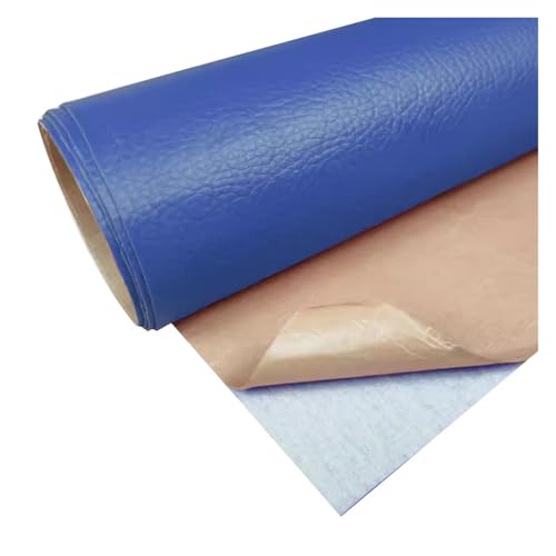 Kunstleder Selbstklebend Selbstklebendes Leder-Reparatur-Flicken-Set, Zuschneidbares Vinyl-Lederband Für Möbel, Autositze, Bürostühle, Sofas(Blue) von KPHYMOD