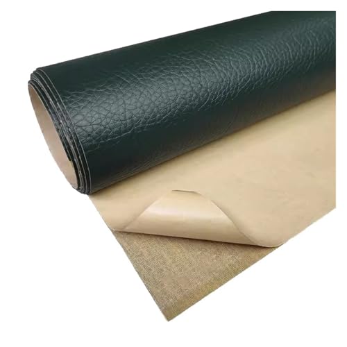 Kunstleder Selbstklebend Selbstklebendes Leder-Reparatur-Flicken-Set, Zuschneidbares Vinyl-Lederband Für Möbel, Autositze, Bürostühle, Sofas(Dark green) von KPHYMOD