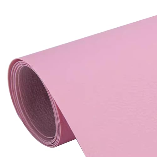 Kunstleder Selbstklebend Selbstklebendes Leder-Reparaturpflaster, Selbstklebendes Lederband Mit Litschi-Textur Für Die Reparatur Von Möbeln Und Autositzen, Großes Flickenset Für Ledersofas(Light pink) von KPHYMOD