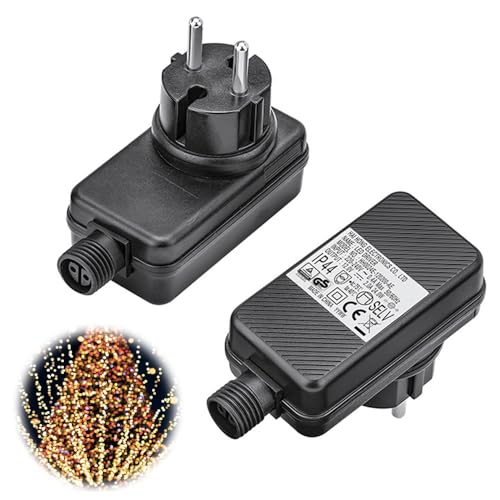 KQWVZ 12V 24W Lichterkette Netzteil Adapter, Netzteil Für Lichterkette, IP44 LED Niederspannungs Transformator,Lichterketten Adapter Trafo,Adapter Für Lichterkette,EU Stecker LED Lichterkette Netzteil von KQWVZ