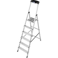 KRAUSE Stehleiter MONTO Safety alu 6 Stufen, H: 210,0 cm von KRAUSE