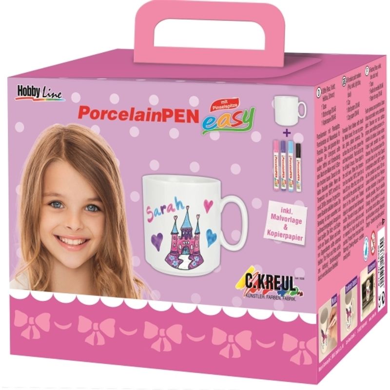 Porzellan-Malset Porcelain Pen Easy Girls 7-Teilig von KREUL Hobby Line