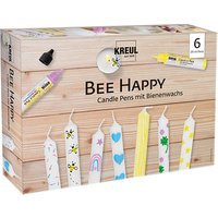 6 KREUL Bee Happy Kerzenstifte farbsortiert von KREUL