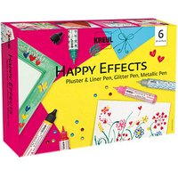 6 KREUL Happy Effects Pluster-Pen farbsortiert von KREUL