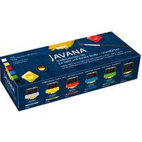 6 KREUL Javana Opak Stoffmalfarbe farbsortiert 6 x 20 ml von KREUL