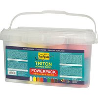 8 KREUL Triton Power Pack Acrylfarben farbsortiert 8 x 750,0 ml von KREUL