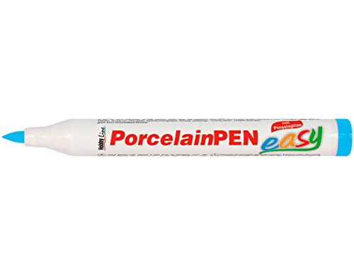 KREUL 16320 - Porcelain Marker medium Hellblau - Für Kinder entwickelter Porzellanmalstift, ohne Schütteln und Pumpen sofort los malen von KREUL