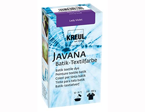 KREUL 98528 - Batik-Textilfarbe Lady Violet, 70 g, Farbpulver zum Batiken und Färben von Textilien von Kreul