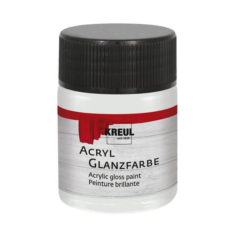 Acryl Glanzfarbe weiß 50ml von KREUL