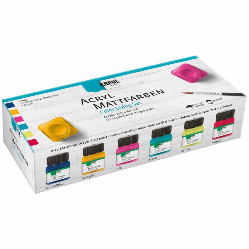 Acryl Mattfarben Set Color Living 6x20ml von KREUL