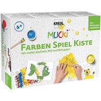 KREUL MUCKI Wir malen Stacheln, Fell und Schuppen Fingerfarben farbsortiert von KREUL