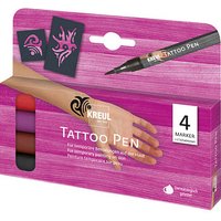 KREUL Tribals Tattoostifte farbsortiert 0,5 mm, 4 St. von KREUL