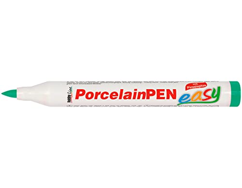 KREUL 16323 - Porcelain Marker medium Dunkelgrün - Für Kinder entwickelter Porzellanmalstift, ohne Schütteln und Pumpen sofort los malen von KREUL